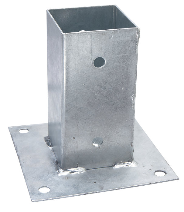 Stolpesko galvanisert 71 x 71 x 150 mm